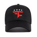 Four Star Curved Brim Trucker Hat (Black)