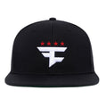 Four Star 3D Snapback Hat (Black)