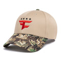 Four Star Curved Brim 6 Panel Hat (Khaki / Camo)