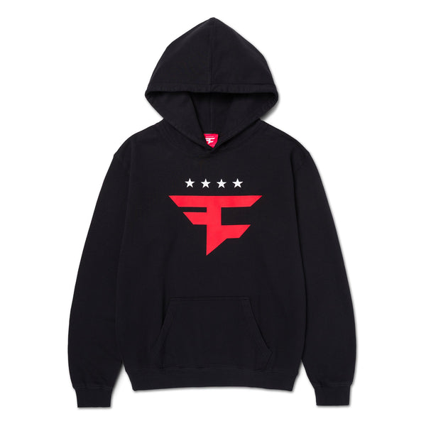 Four Star HD Hooded Sweatshirt (Black)