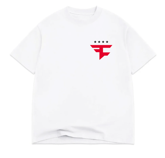 Four Star Left Chest Tee (White)
